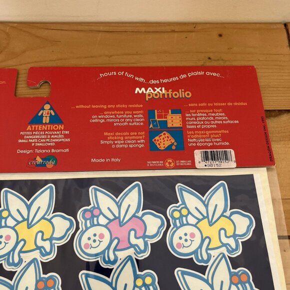 Firefly Glow in the Dark Wall Decals Maxi Portfolio Vintage 90s Made in Italy - Picture 2 of 4